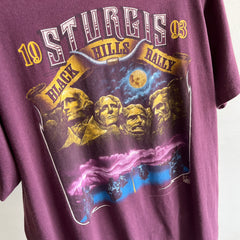 1993 Sturgis 3D Emblem Collectible Front and Back T-Shirt