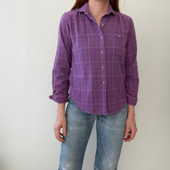 1980s Woolrich Women's Soft Plaid Flannel Shirt