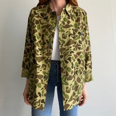 1970s Barely Worn Bright Camo Chore Coat/Jacket