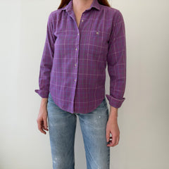 1980s Woolrich Women's Soft Plaid Flannel Shirt