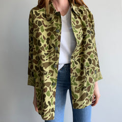 1970s Barely Worn Bright Camo Chore Coat/Jacket