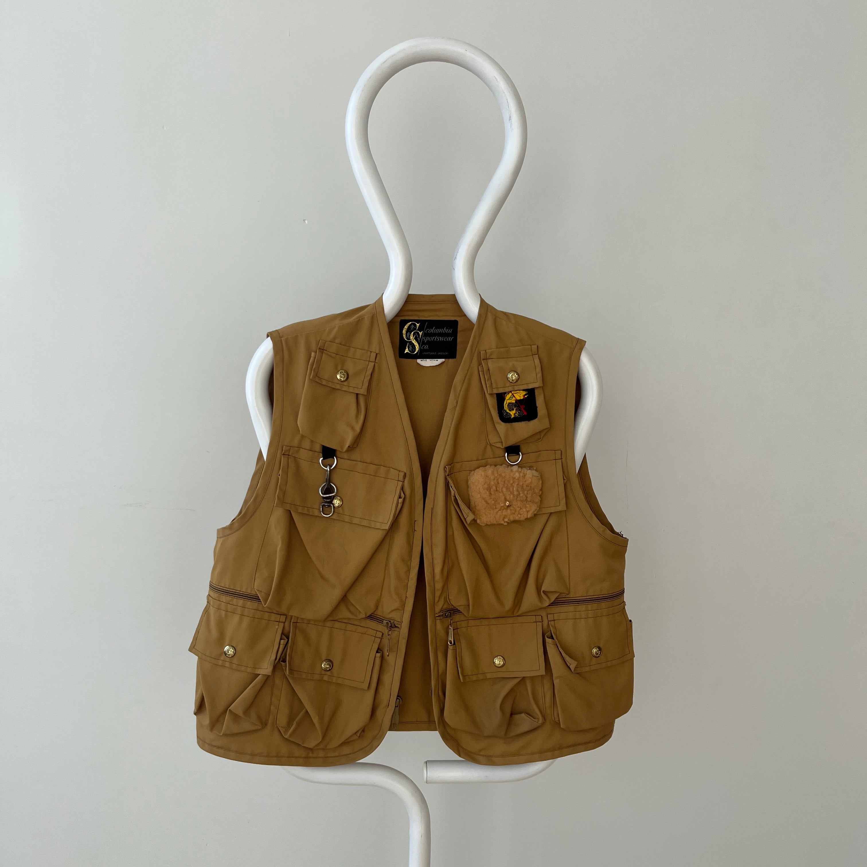 1970s Tan Fishing Vest - Lots O Pockets