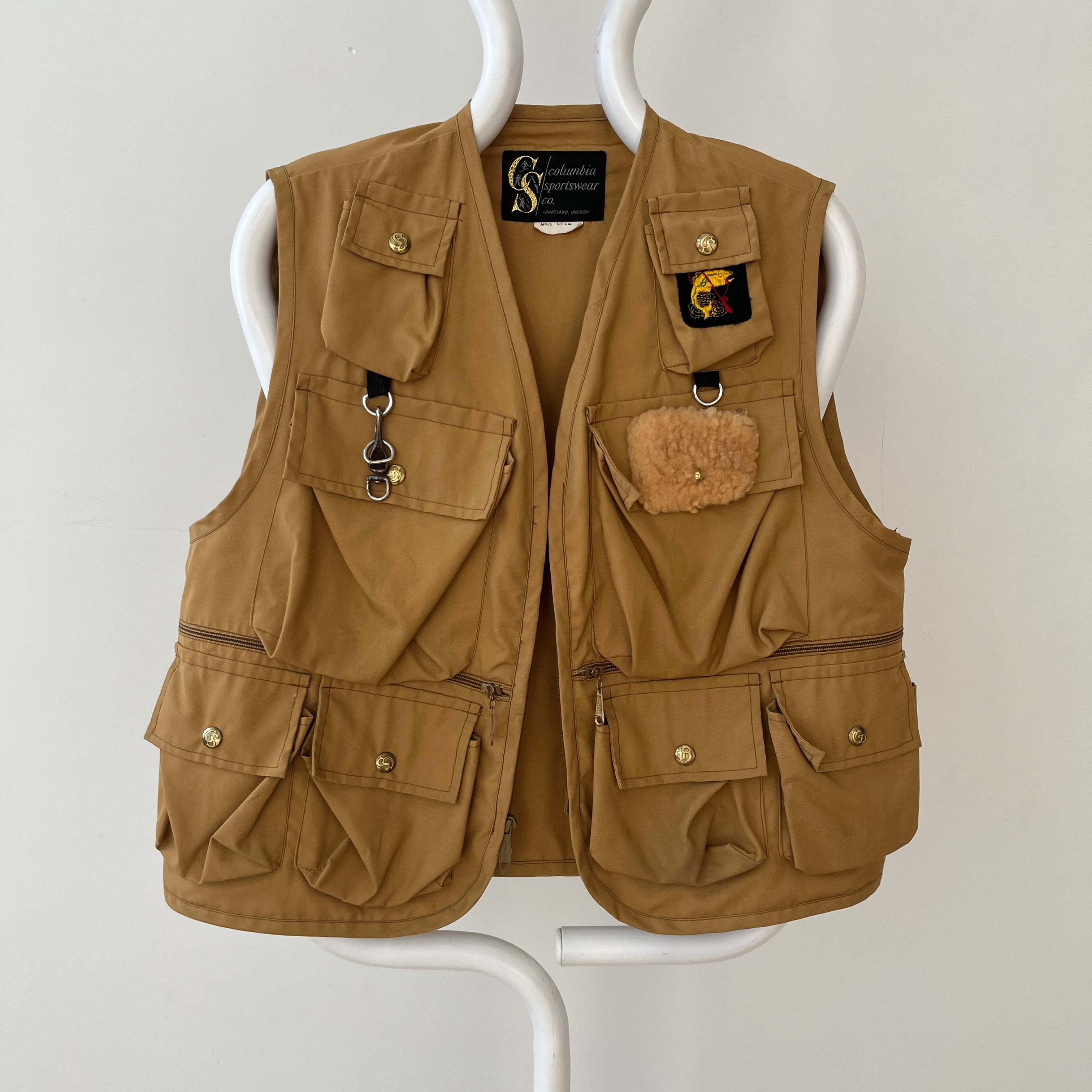 1970s Tan Fishing Vest - Lots O Pockets