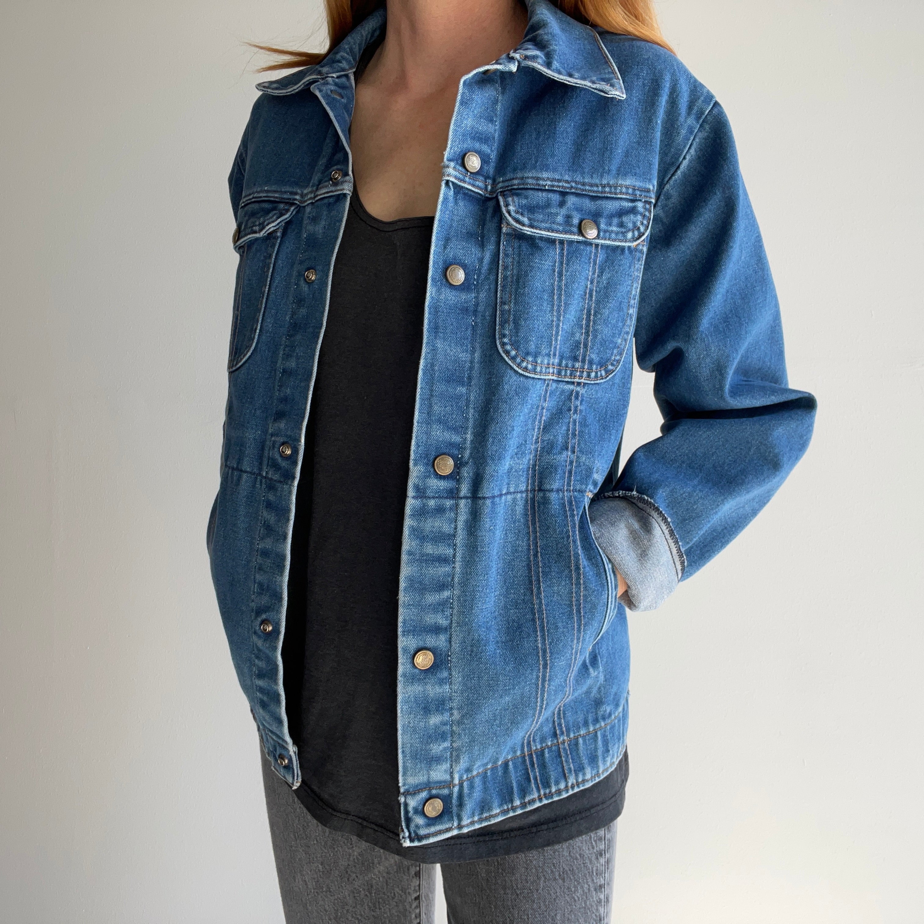 1970s Key Imperial Denim Jean Jacket/Coat - WOW