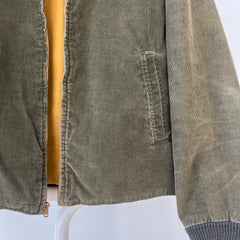 1960s/70s Olive Green Corduroy Reversible Jacket