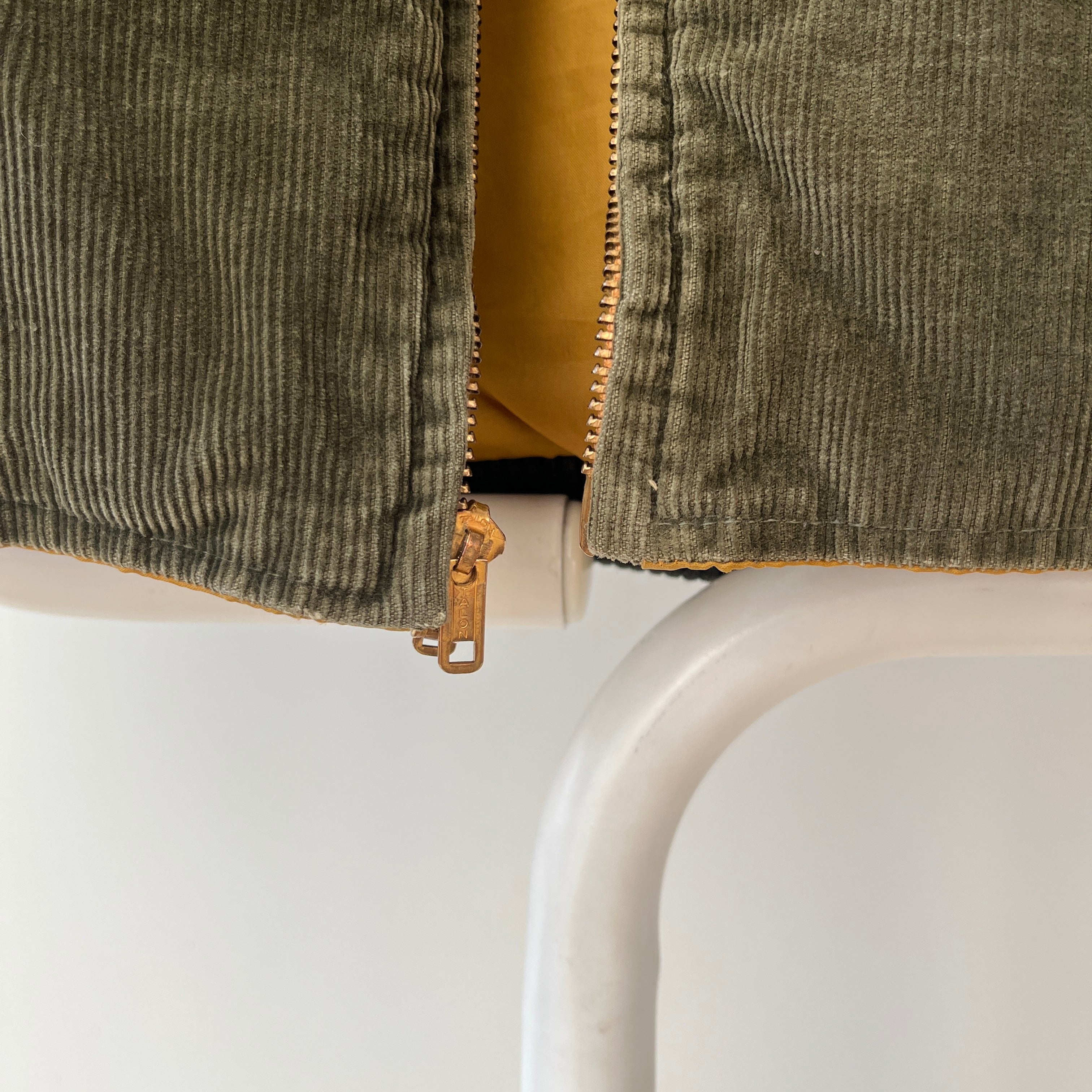 1960s/70s Olive Green Corduroy Reversible Jacket