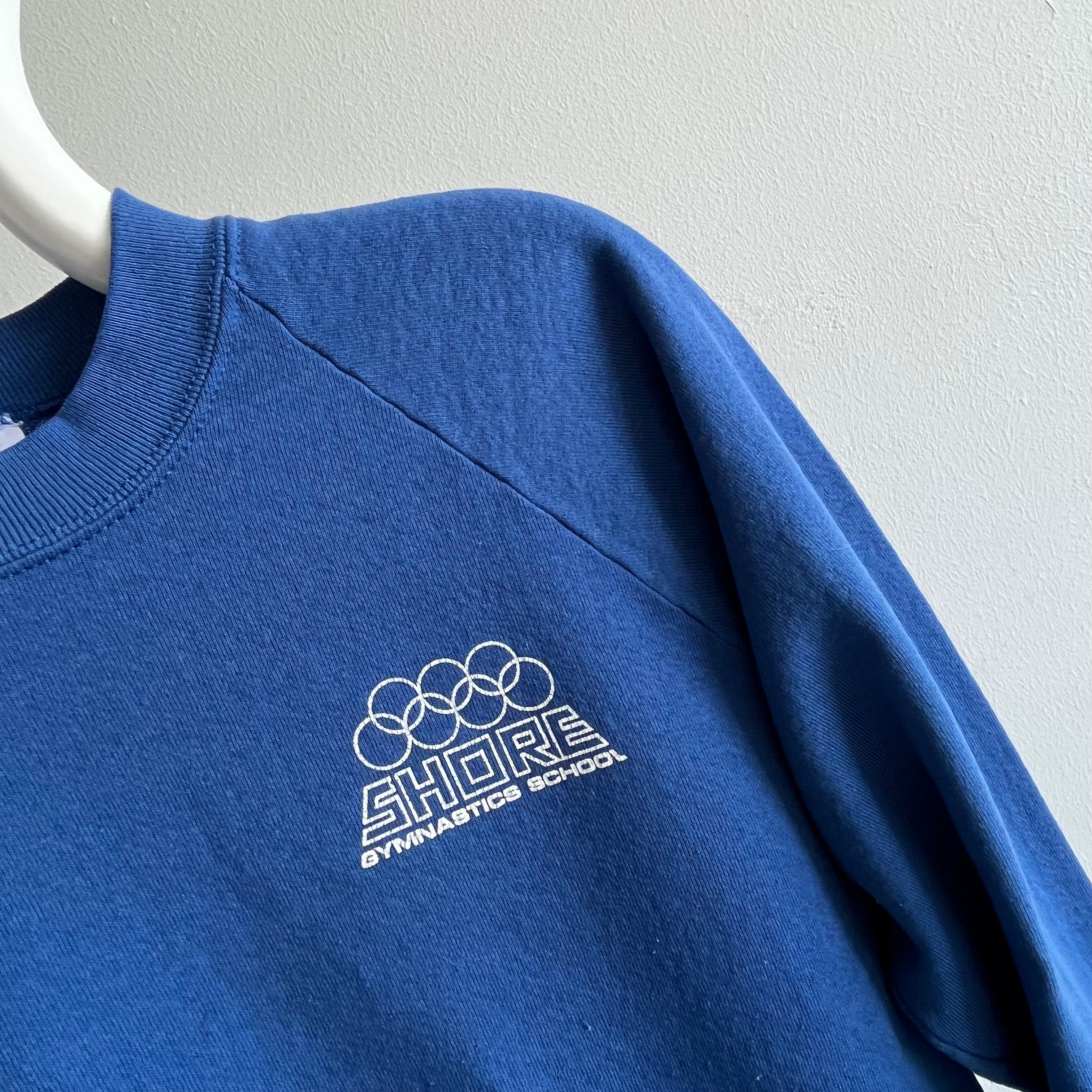 1980s Shore Gymnastic School Front and Back Sweatshirt