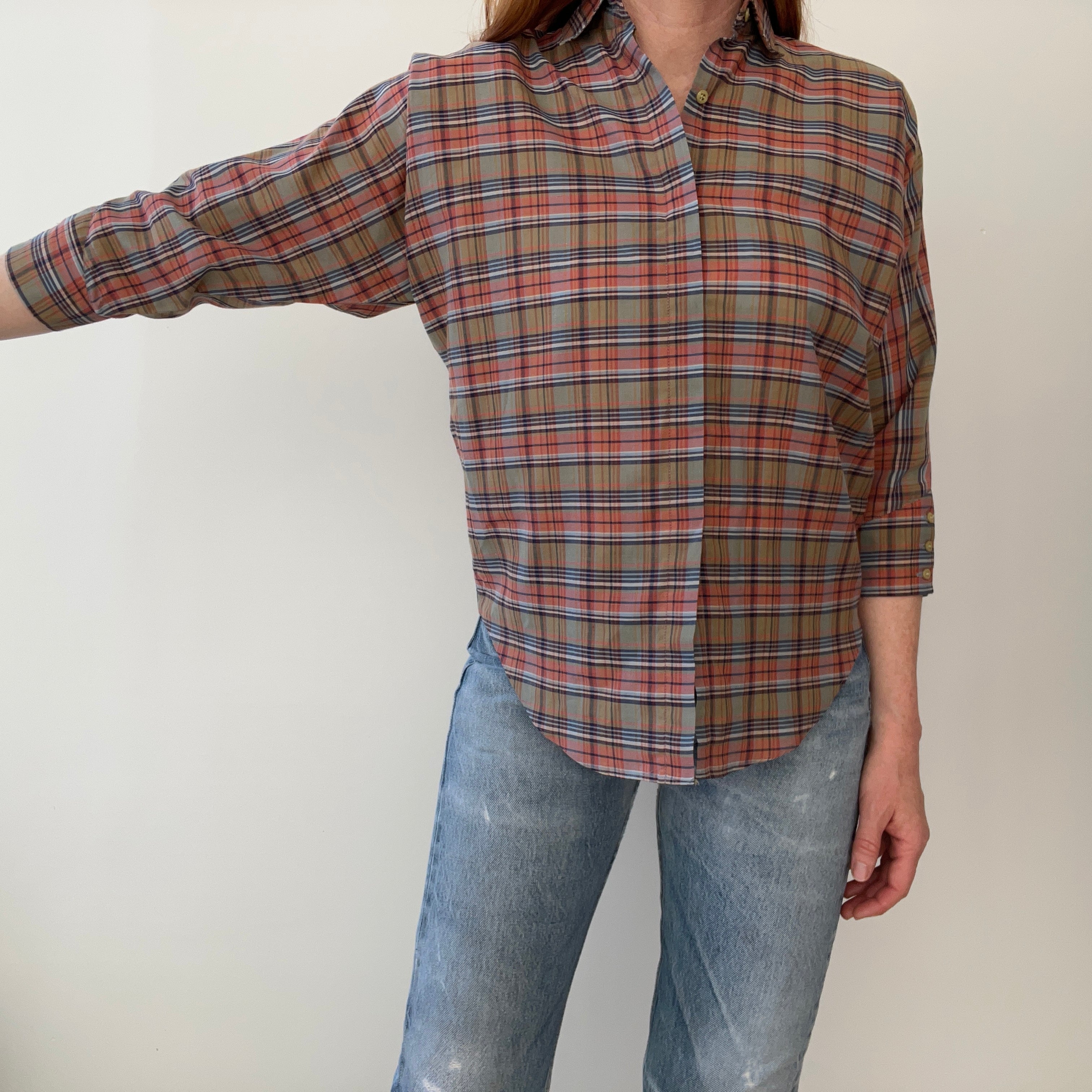 1970s Diane Von Furstenberg Dolman 3/4 Sleeve Blouse - Oh My!