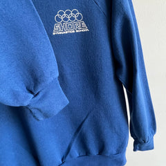 1980s Shore Gymnastic School Front and Back Sweatshirt