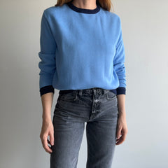 1970s Barely/Never Worn Acrylic - Super Soft - Two Tone Sweatshirt