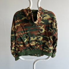 1970s Personal Collection Smaller Camo Insulated Zip Up with Holes