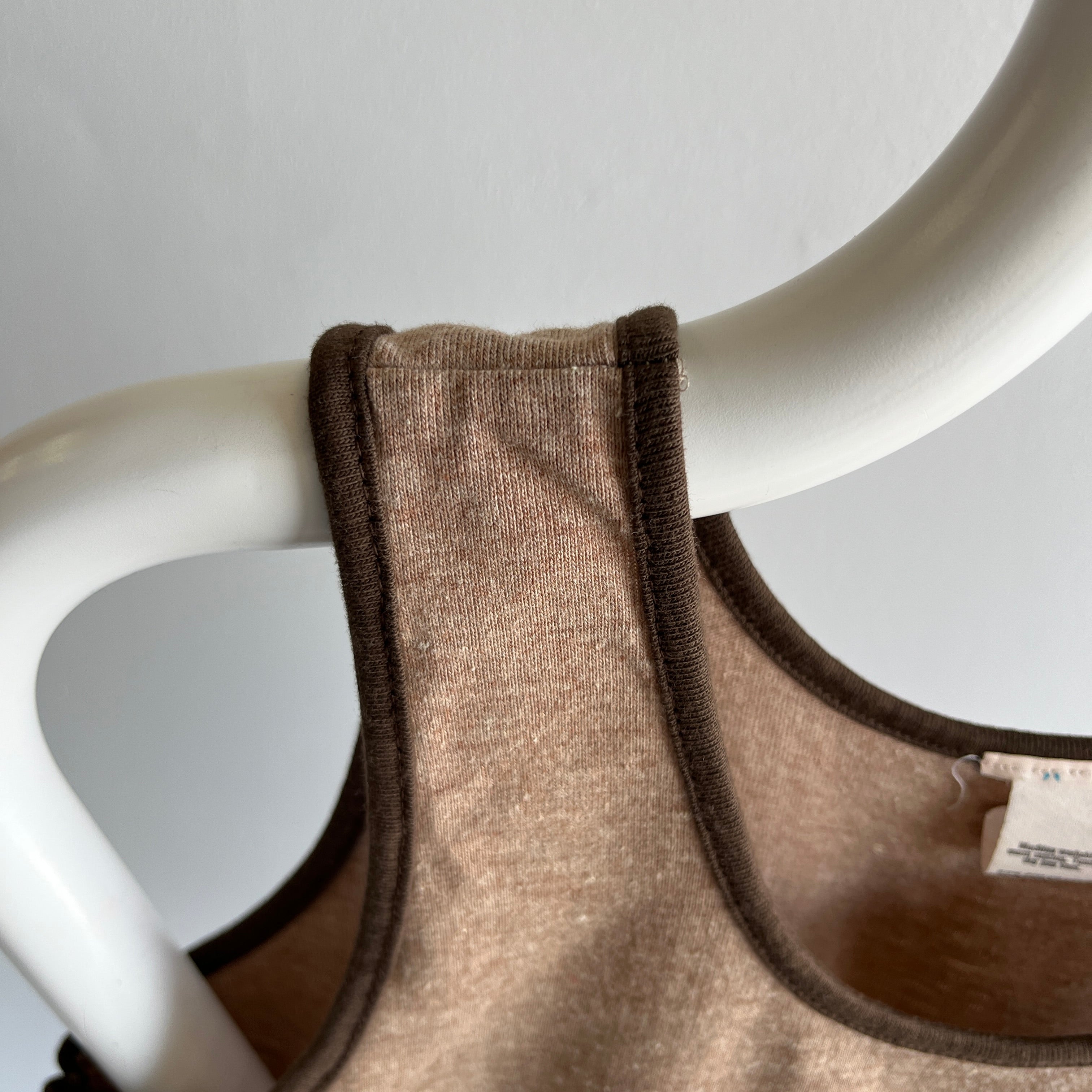 1970s The Cutest Brown Tank Top