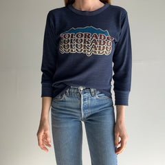 1970s Faded and Worn Colorado Waffle Knit on a FOTL - WOW!