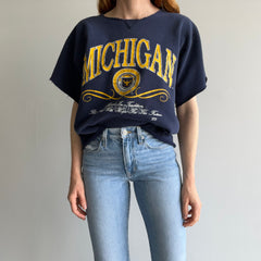 1980/90s Michigan Cut Sleeve and Hem Sweatshirt