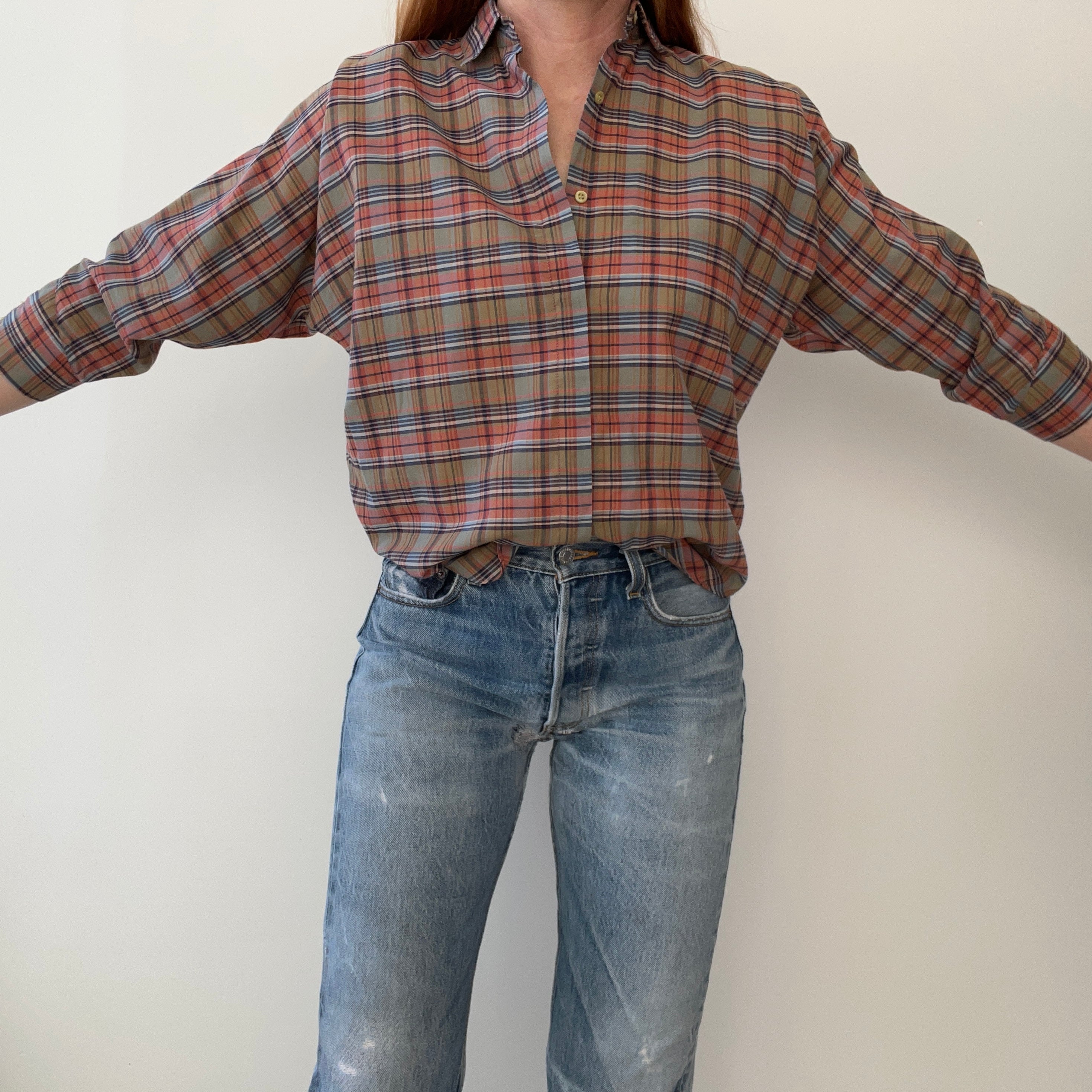 1970s Diane Von Furstenberg Dolman 3/4 Sleeve Blouse - Oh My!