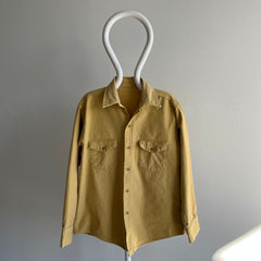 1970/80 Cotton Canvas Flannel Style Shirt - WOW