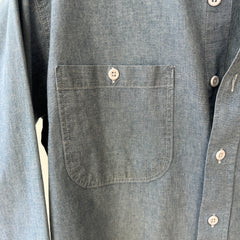 1970s Chambray Button Up Shirt - Lovely