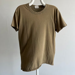 1980/90s Army Issued Brown/Green Cotton T-Shirt