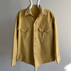 1970/80 Cotton Canvas Flannel Style Shirt - WOW