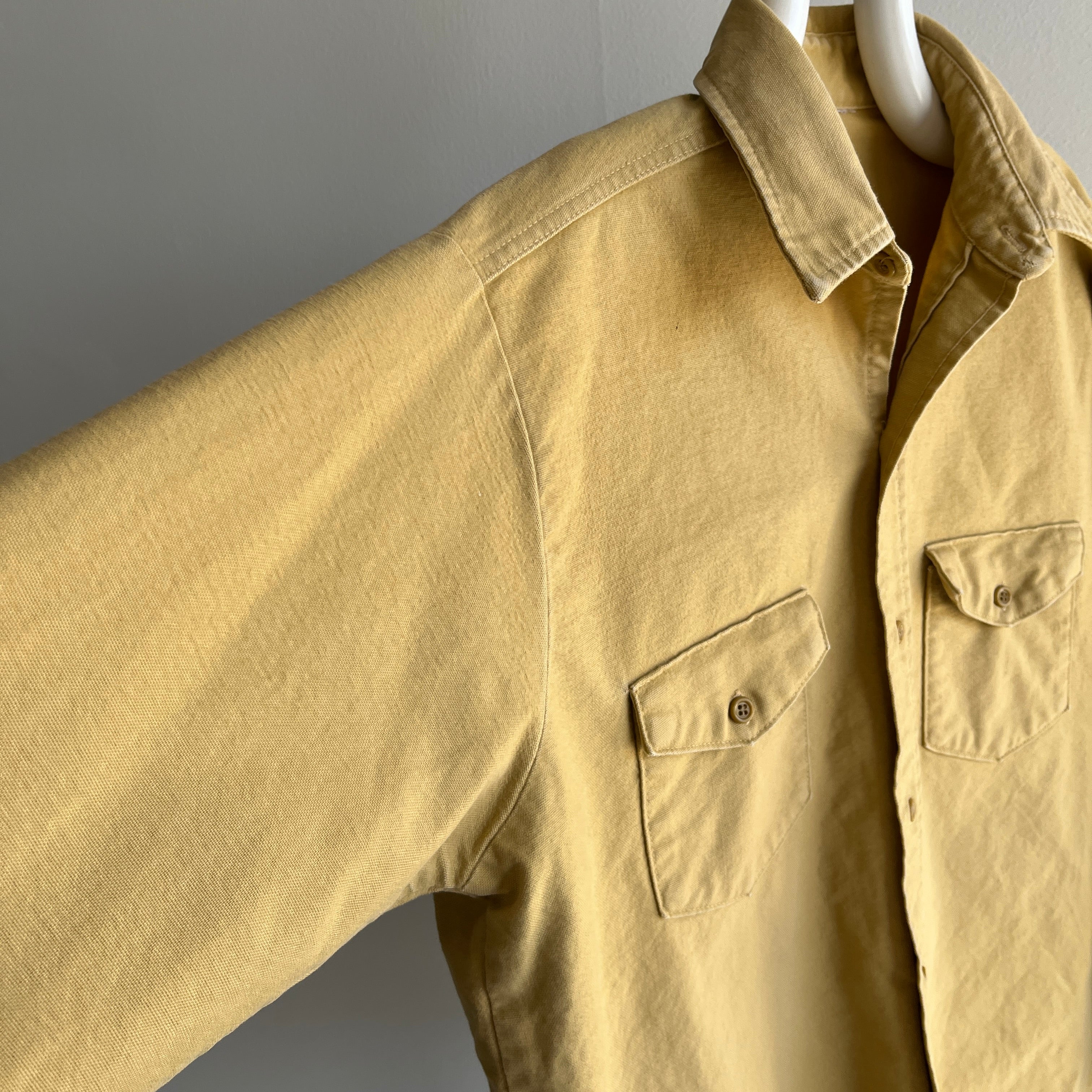 1970/80 Cotton Canvas Flannel Style Shirt - WOW