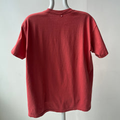 1990s USA Made Gap Salmon/Red/Orange Cotton Pocket T-Shirt