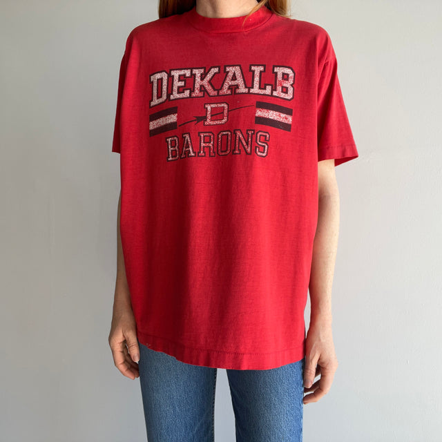 1980s Dekalb Barons Perfectly Worn Single Stitch 50/50 T-Shirt