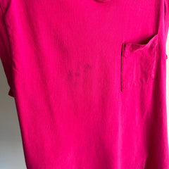 1980s FOTL Cotton Hot Pink Muscle Tank (Selvedge Pocket for Those Who Care)