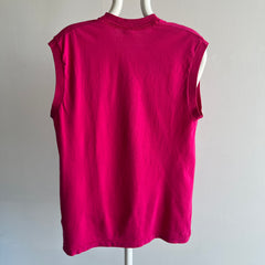 1980s FOTL Cotton Hot Pink Muscle Tank (Selvedge Pocket for Those Who Care)