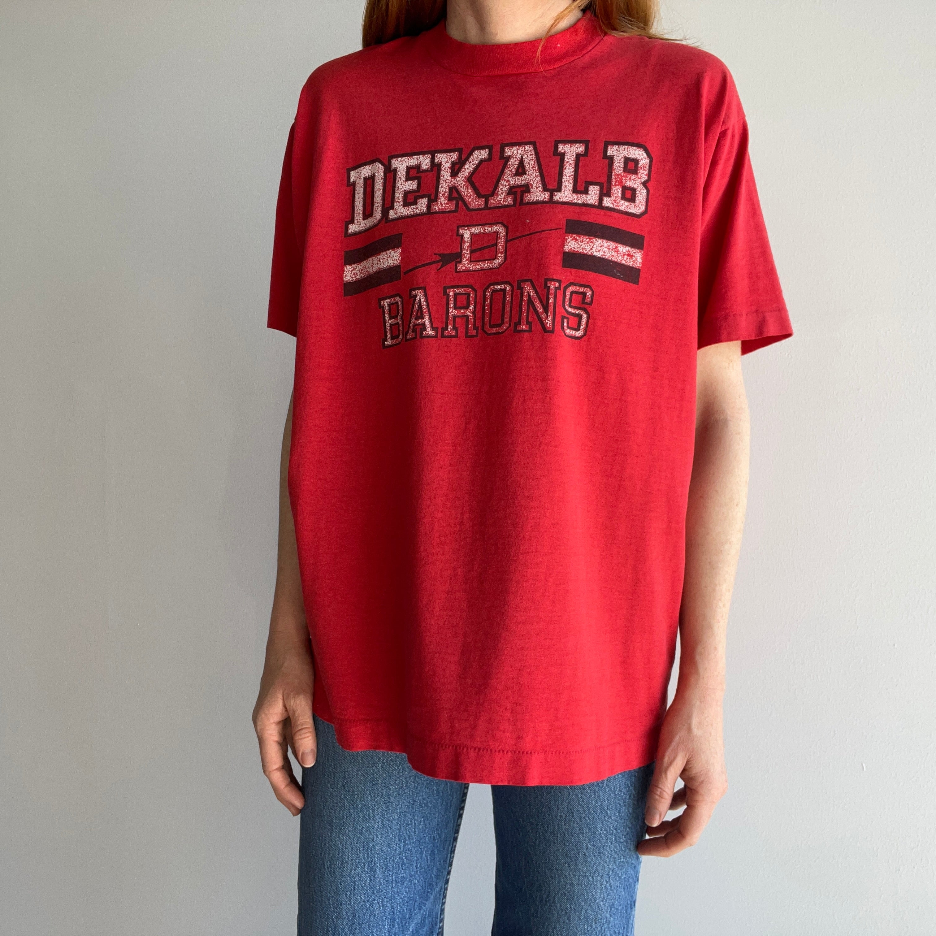 1980s Dekalb Barons Perfectly Worn Single Stitch 50/50 T-Shirt