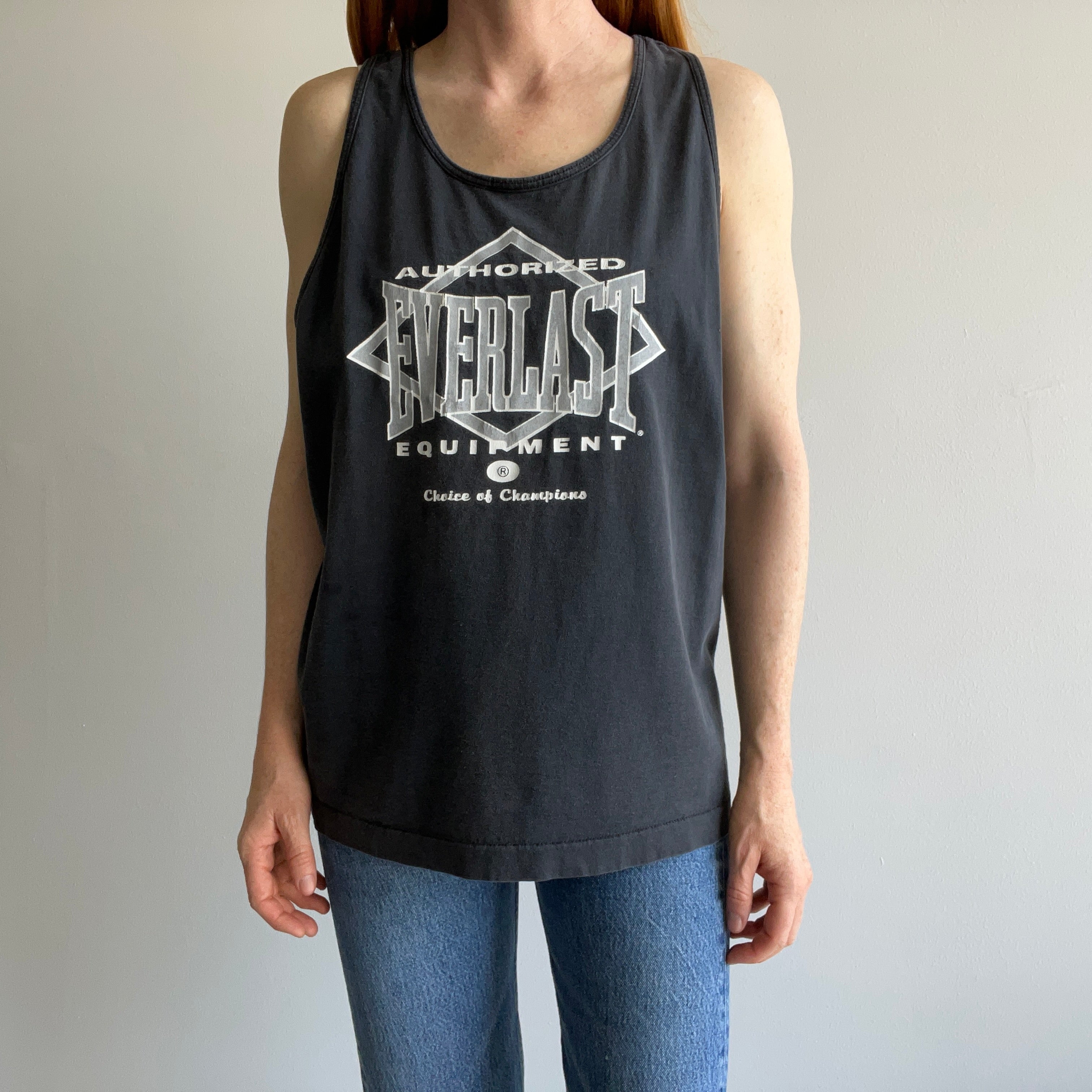 1980s Faded Cotton Everlast Tank Top - Remember Them???