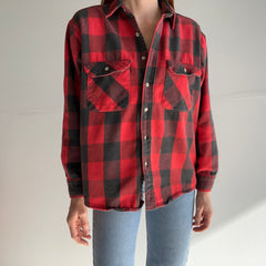 1990s Winston Cotton Buffalo Plaid Flannel