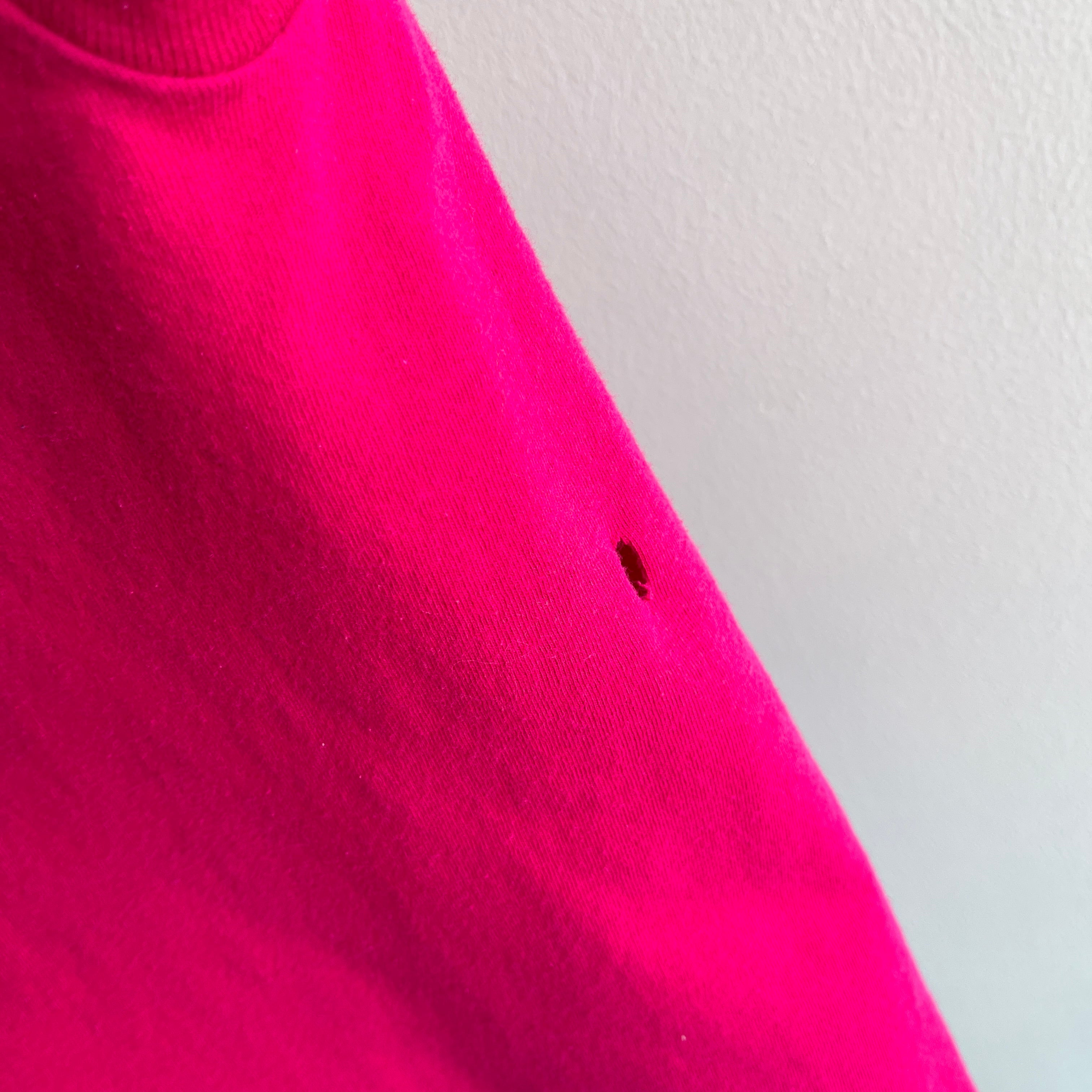 1980s FOTL Cotton Hot Pink Muscle Tank (Selvedge Pocket for Those Who Care)