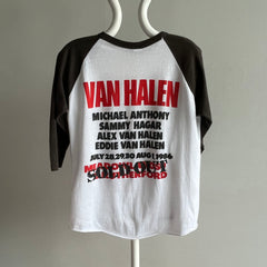 1986 Van Halen Front and Back Baseball Tour T-Shirt - OG!