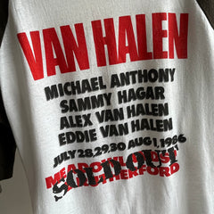 1986 Van Halen Front and Back Baseball Tour T-Shirt - OG!