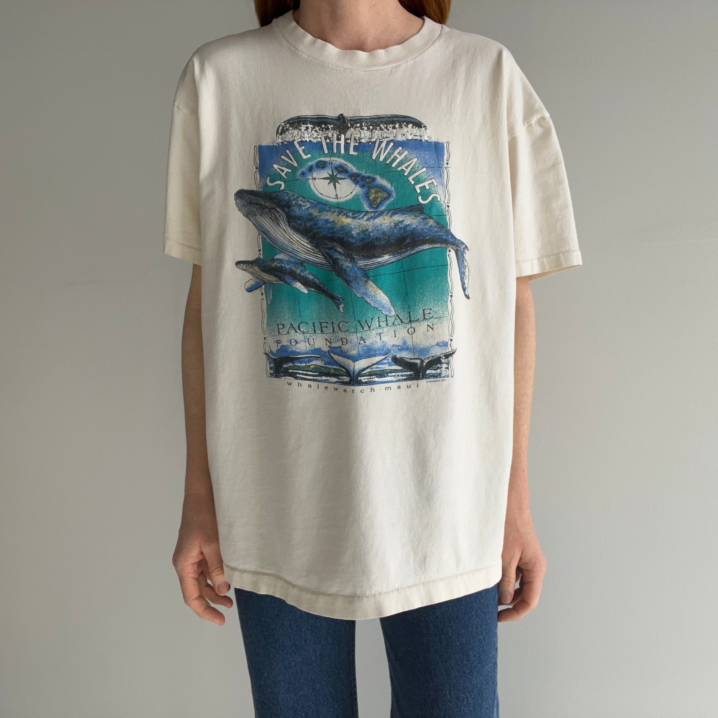 1994 Save The Whales Cotton T-Shirt