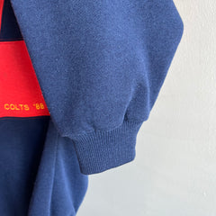 1988 Colts South Australia Football Super Cool Color Block Sweatshirt
