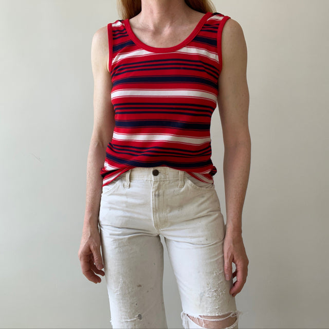1970s Striped Tank-Top