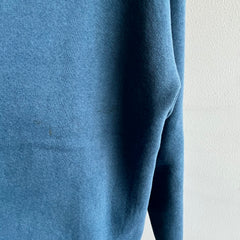 1990s Blank Slate Blue Gray Sweatshirt