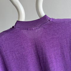 1980/90s Dreamy Worn Purple Pocket T-Shirt by BVD