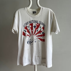 1980s Utah National Guard Paint Stained T-Shirt
