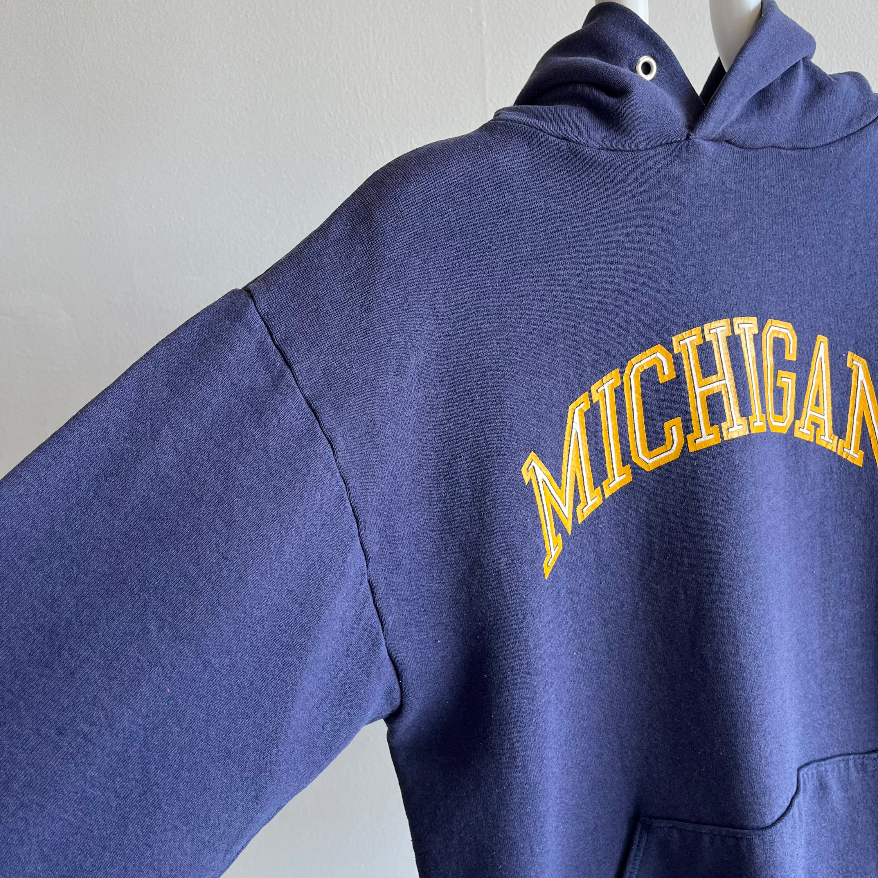 1980s University of Michigan Super Weights by Russell Hoodie