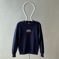 1980s Barbara Hand Stitched Sailboat Sweatshirt - Barb!