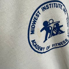 1980s MidWest Institute Academy of Fitness and Arts Stained Sweatshirt