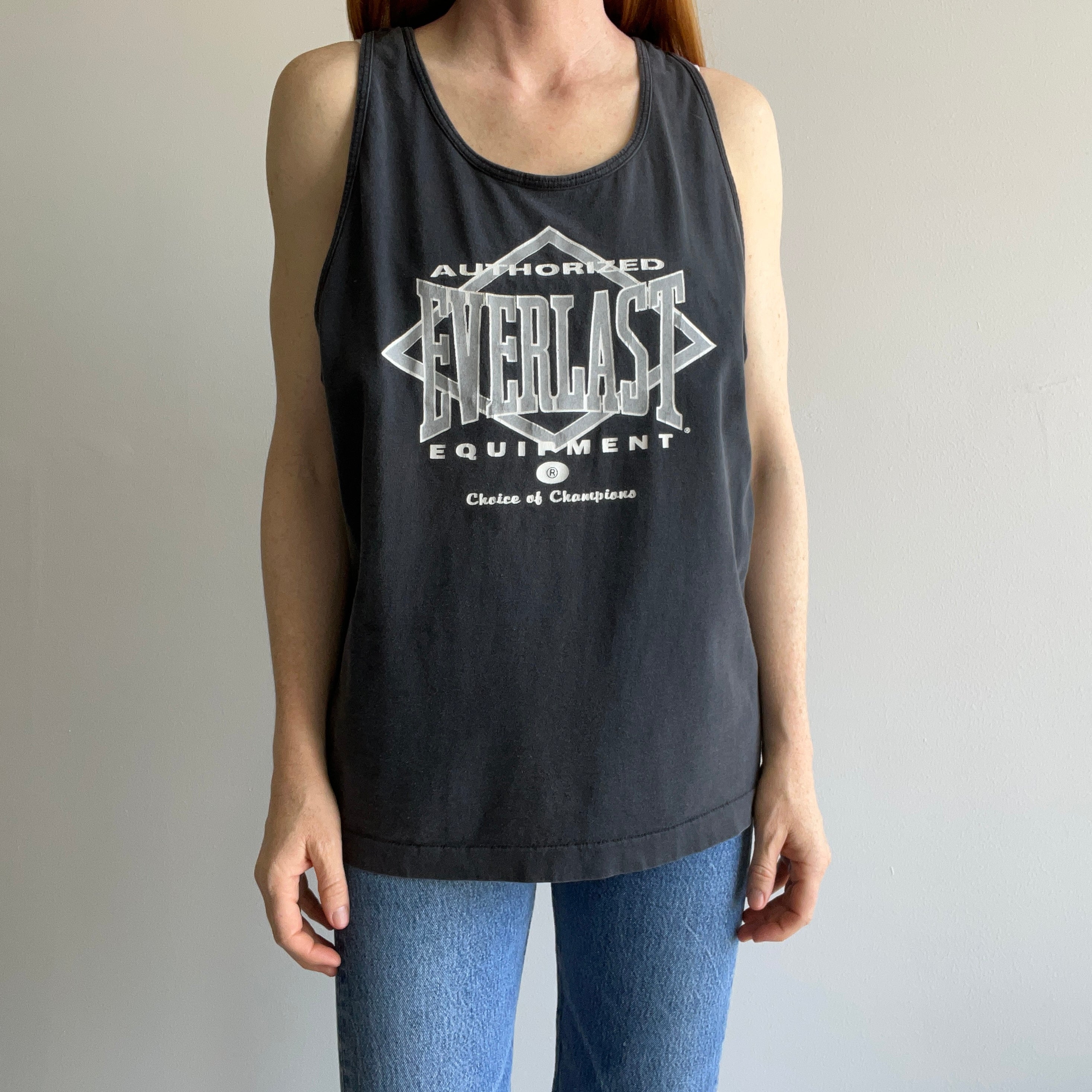 1980s Faded Cotton Everlast Tank Top - Remember Them???