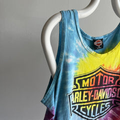 1990s Nashville Harley Tie Dye Tank Top - WOW