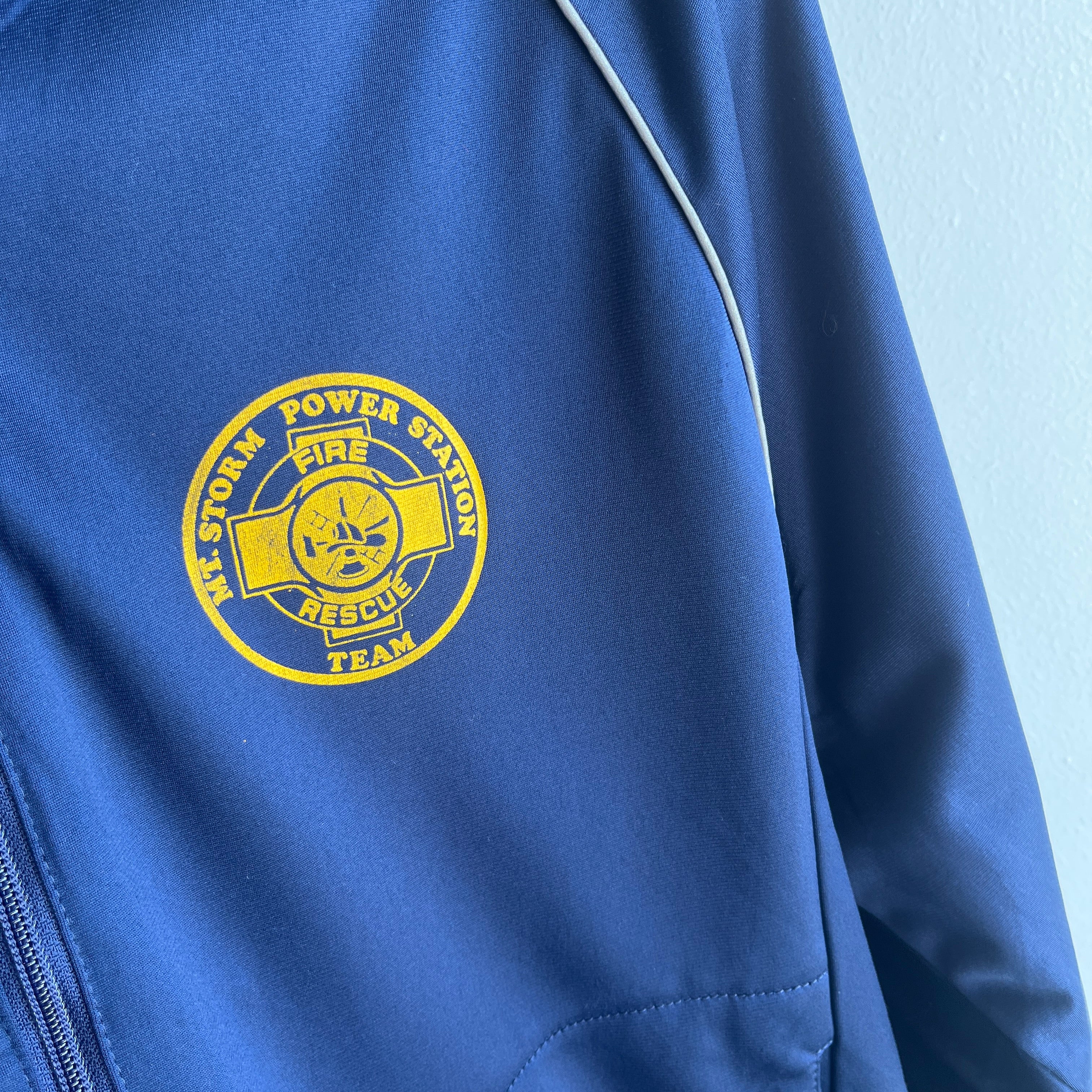 1970/80s Mike's Mt. Storm Power Station Fire and Rescue Team Lightweight Zip Up Jacket
