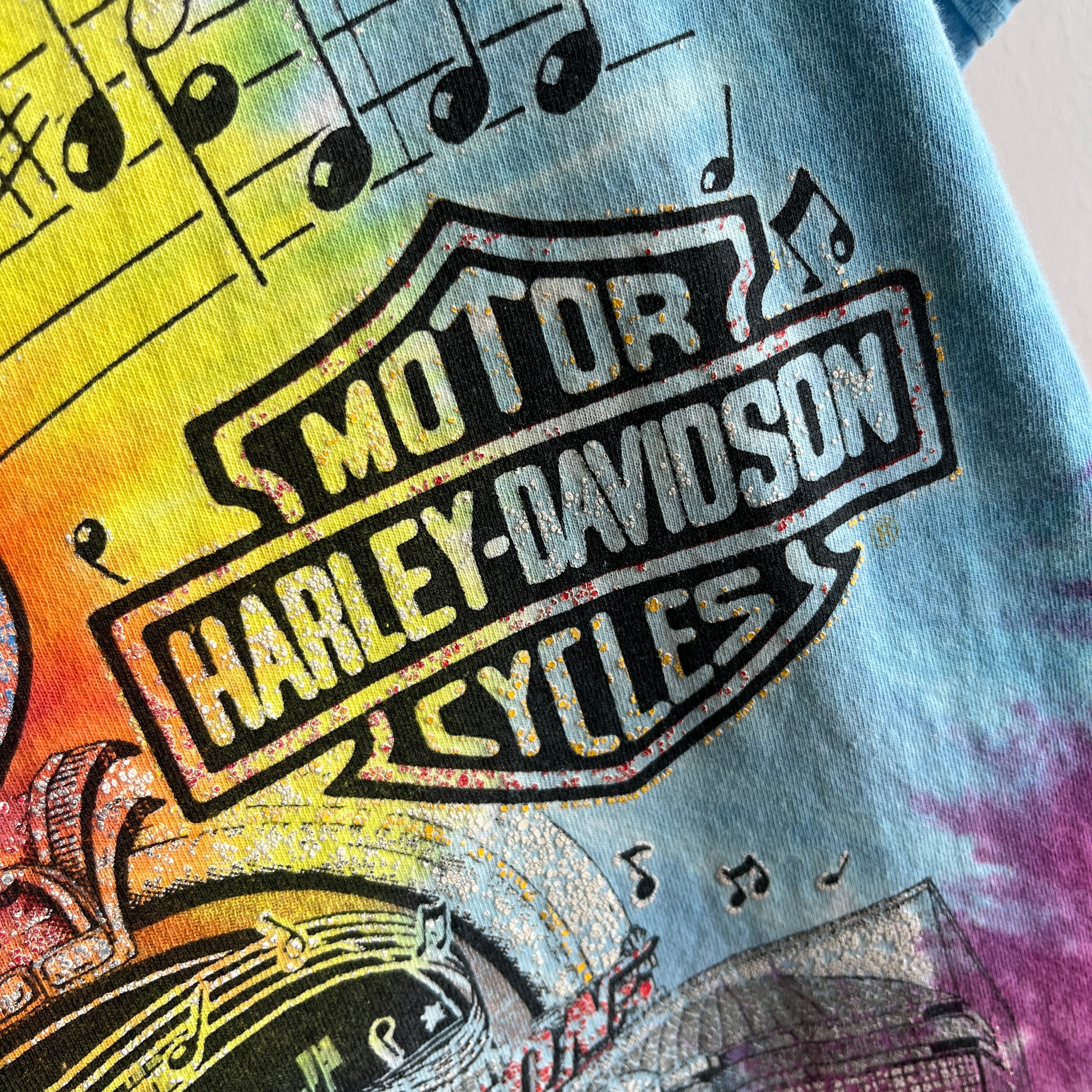 1990s Nashville Harley Tie Dye Tank Top - WOW