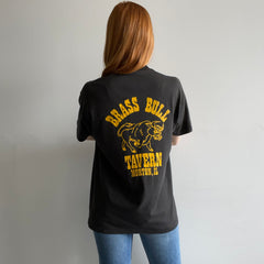 1980s Brass Bull Tavern - Morton, Illinois - Rad T-Shirt