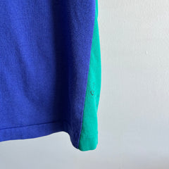 1990s Color Block American Sports Front and Back T-Shirt