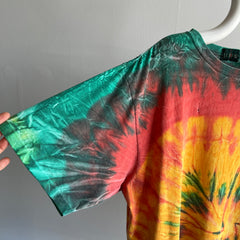 1990s USA Made J. Crew Tie Dye Cotton T-Shirt